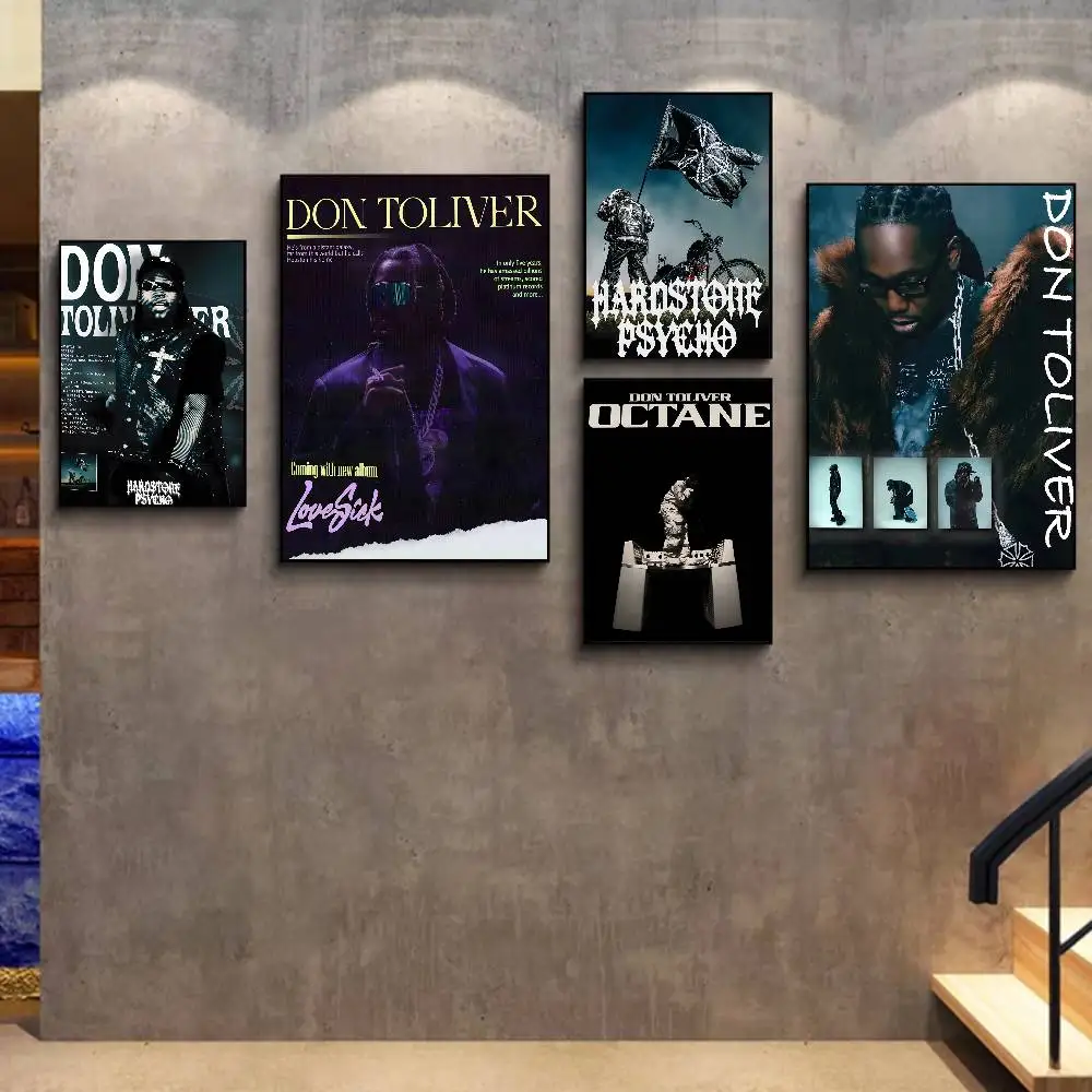 Hip Hop Singer Don Toliver Love Sick Anime Posters Sticky HD Quality Wall Art Retro Posters for Home Kawaii Room Decor