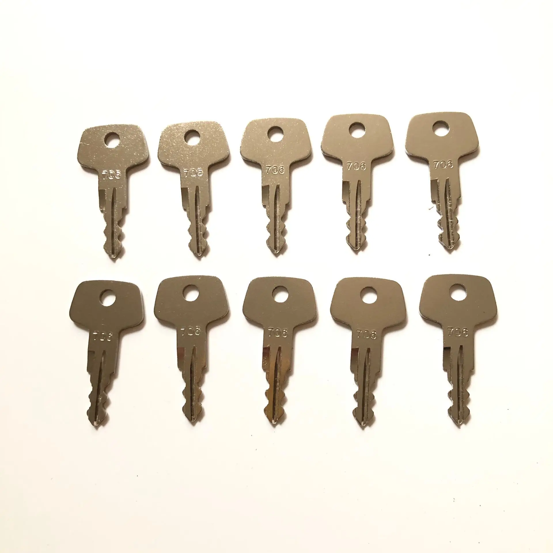 10x 706 Key For Liebherr Industrial Construction Heavy Equipment Fuel Cap J2