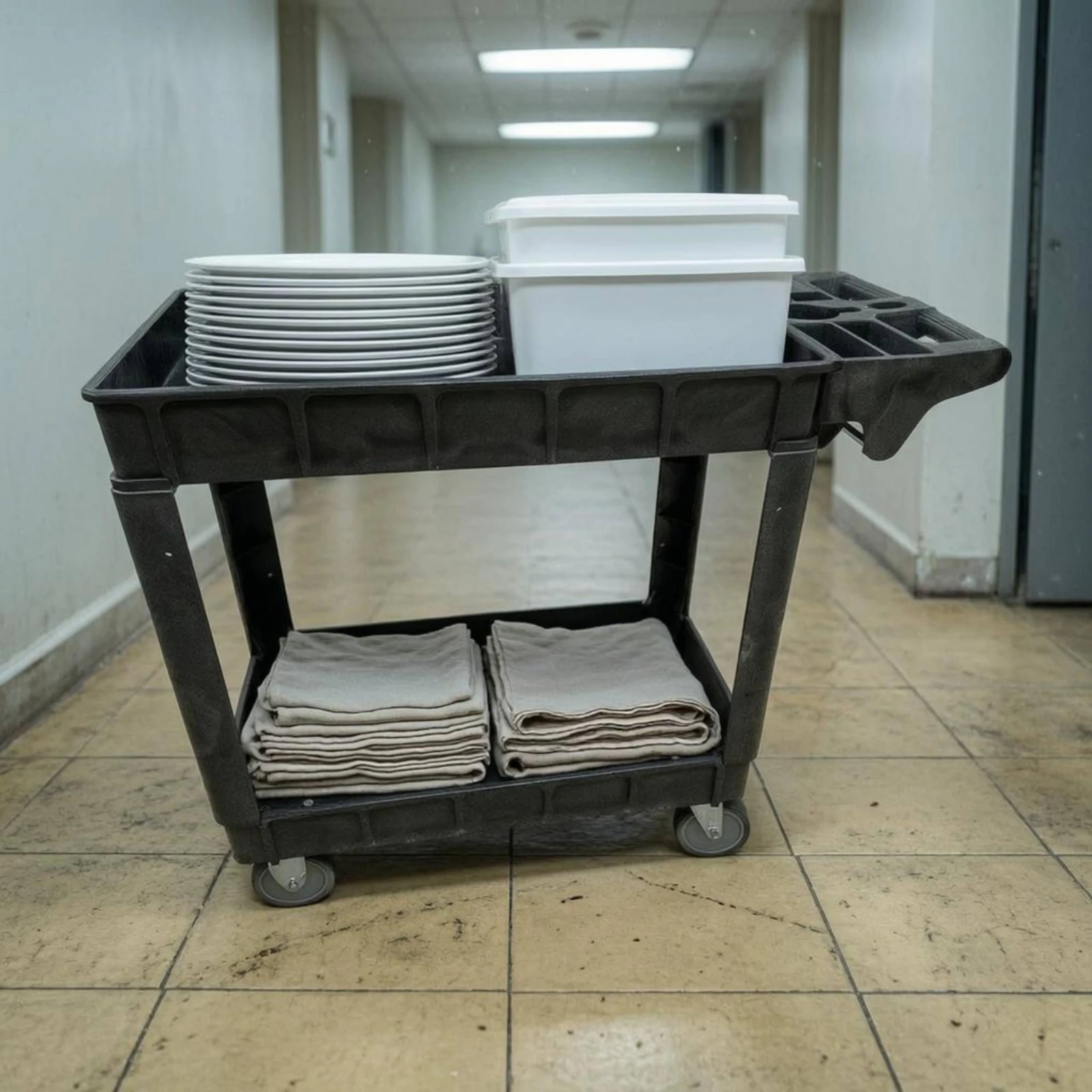 rolling-utility-cart-raised-edges-plastic-utility-cart-compartment-slots-easy-to-clean