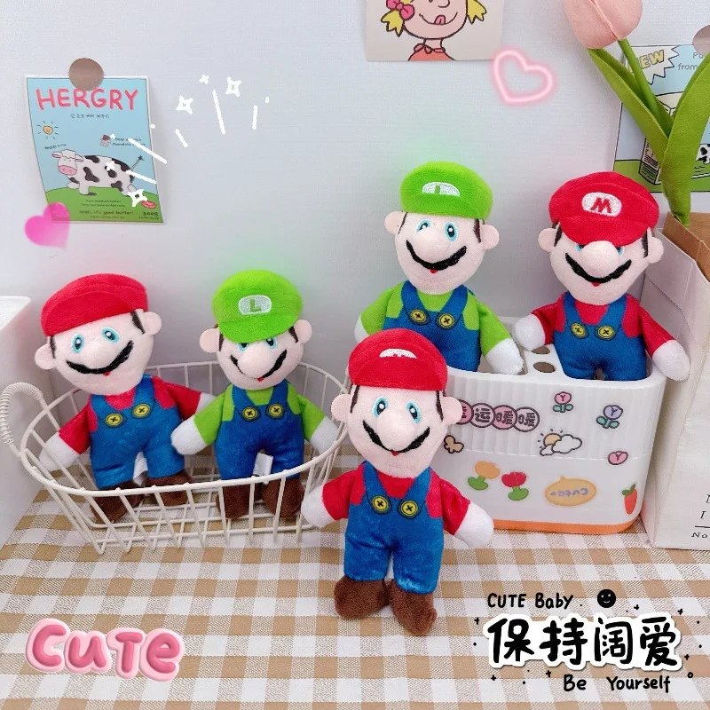 2026*Super Mario Bros Plush Classical Mario Luigi Cute Cartoon Stuffed Toy Soft Doll Xmas Gift
