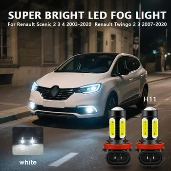 適用於雷諾風景2 3 4 2003-2020 雷諾Twingo 2 3 2007-2020 2個裝 LED H8 H11 霧燈燈泡 汽車日間行車燈 6000K 12V 8 最佳銷售 雷諾風景 2007 - №4