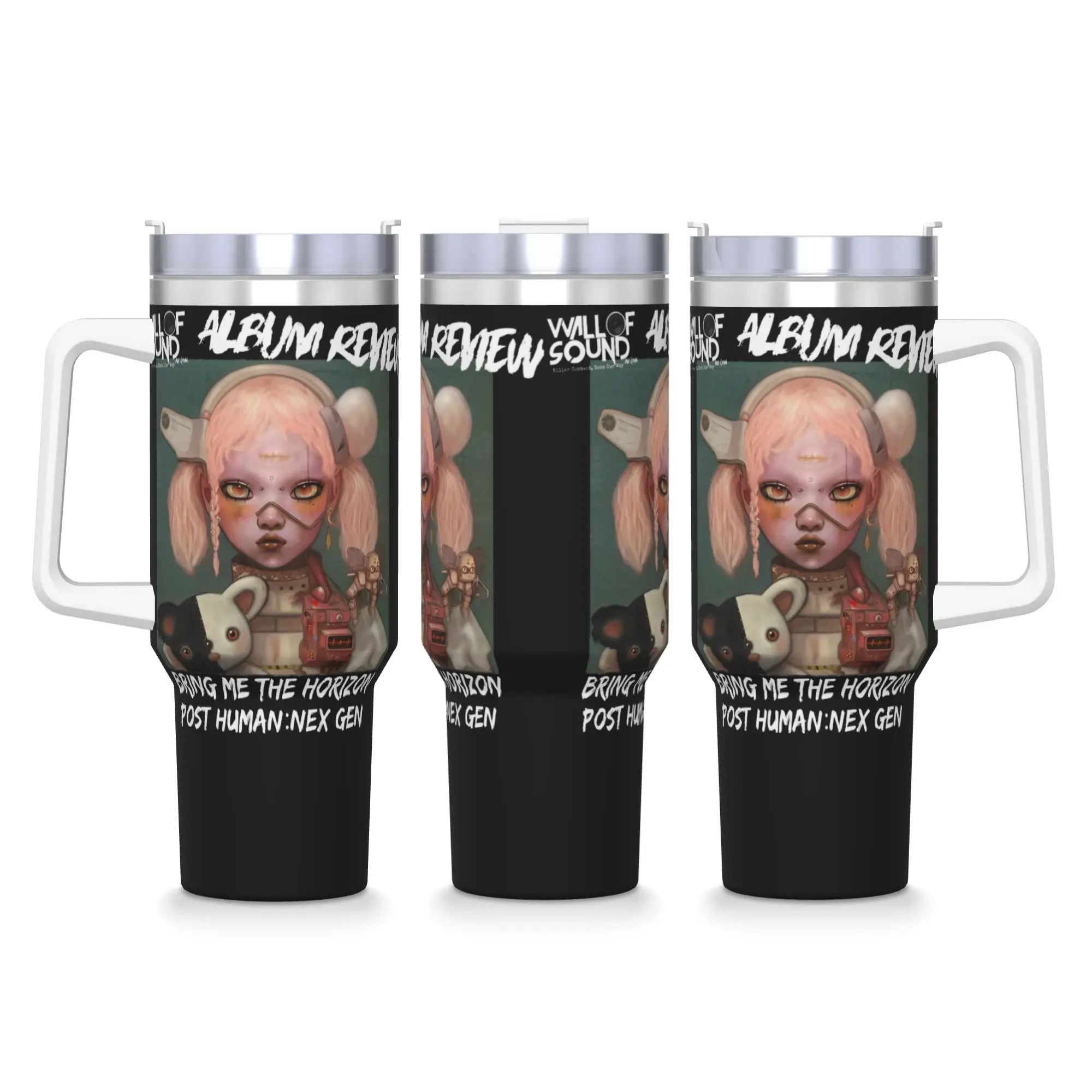 Stainless Steel Tumbler Brings Me The Horizons Metal Music Goth Car Mugs With Straws Drinks Water Bottle Insulated Thermal Cups