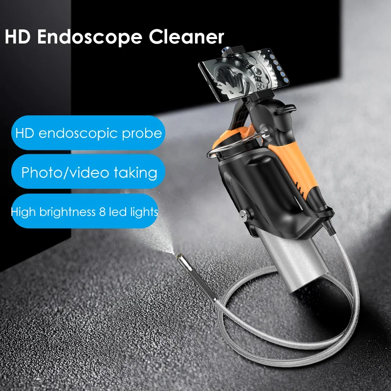 Carbon cleaning or Air conditioner cleaning  PC and Android phone use  Borescope Camera