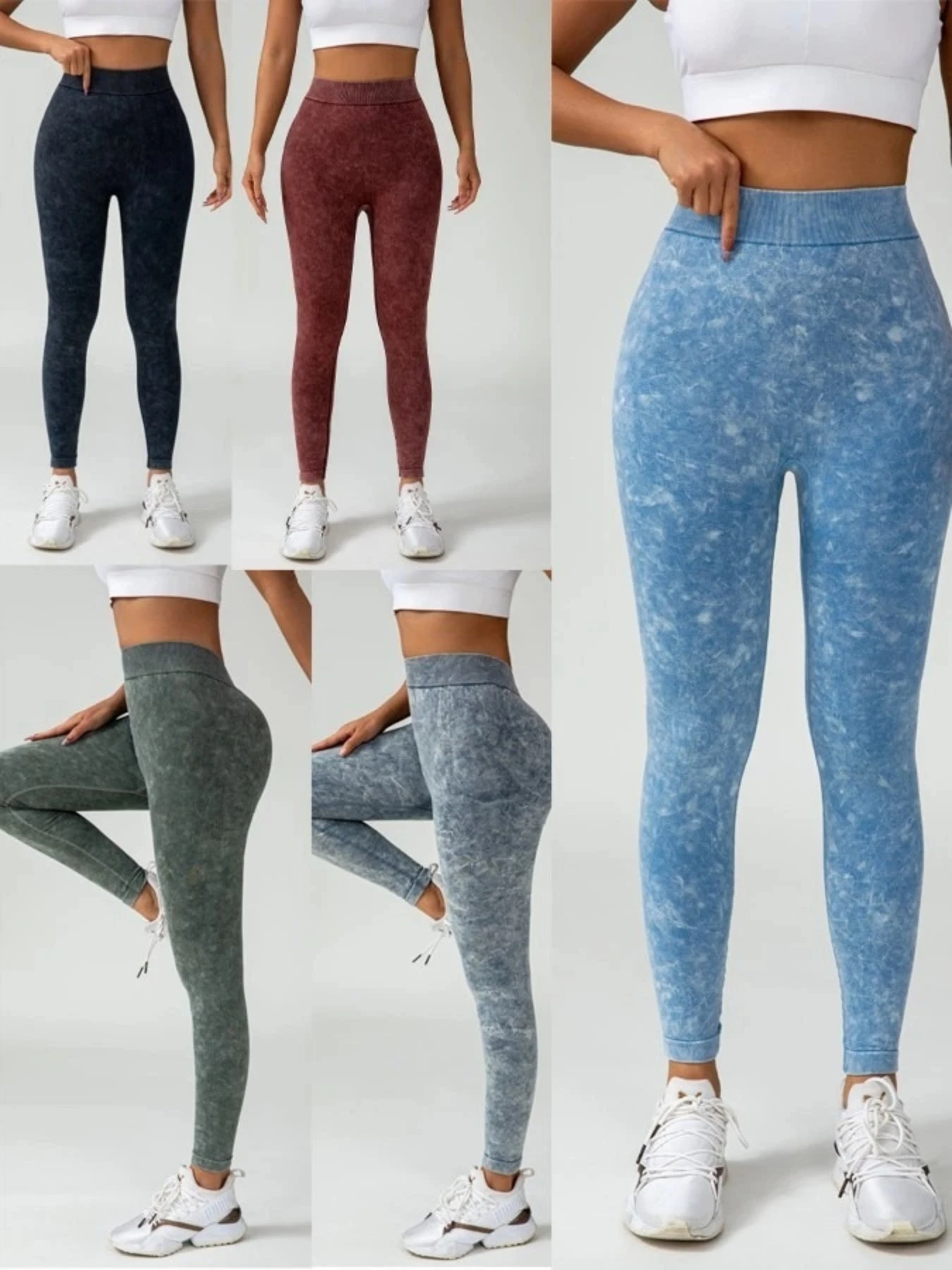 Women Seamless Gym High Waist Yoga Pants Hip Lifting Outdoor Sports  Exercise Yoga Leggings Stretchy Tummy Control Workout