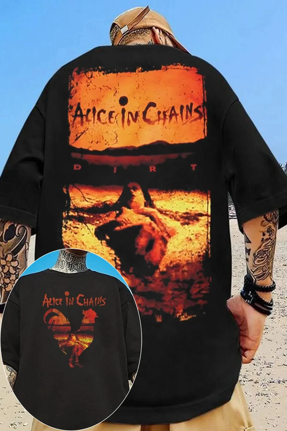 Fashion Limited 2026 Famous Alice in Chains Printed Cotton T-shirt Men's Summer Casual Top Short Sleeve Classic Male Women Tee