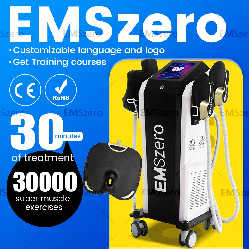 Emszero máquina profesional rf máquina para esculpir el cuerpo 2025 EMS Estimulador muscular esculpir quemador de grasa 5 mango 6500W en venta