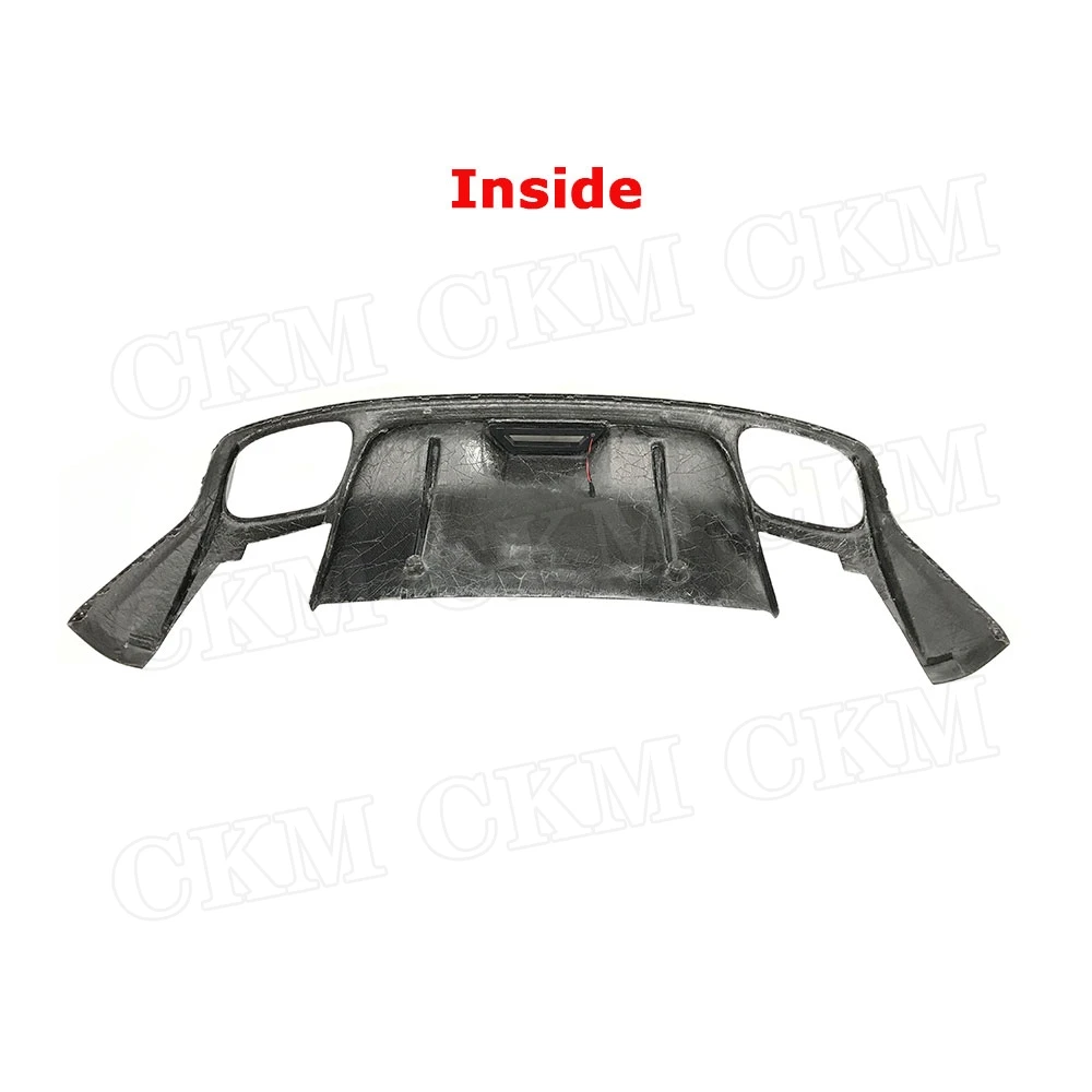 

CKMUUER Карбоновый задний диффузор-спойлер для Porsche Panamera 971 2017-2019, из сухого карбона, защитная накладка на бампер, автоаксессуар