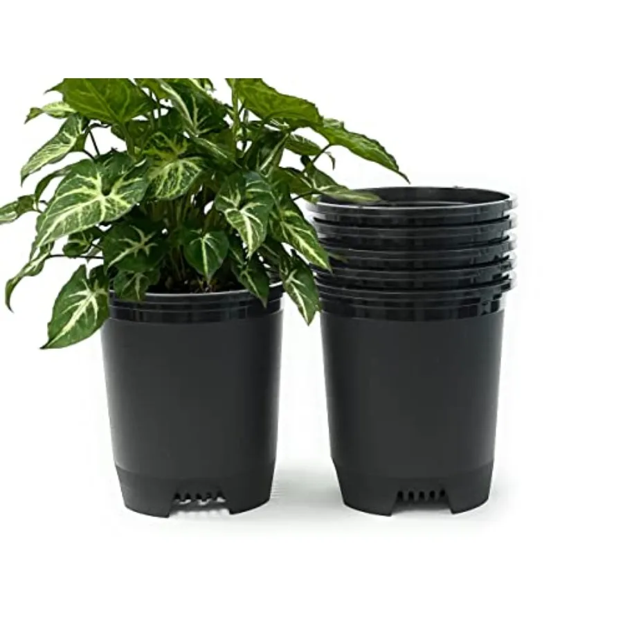 

lon Nursery Pot Plastic Planters for Outdoor Indoor Plants Gardening Flower Pots Plant Pots with Drainage Holes