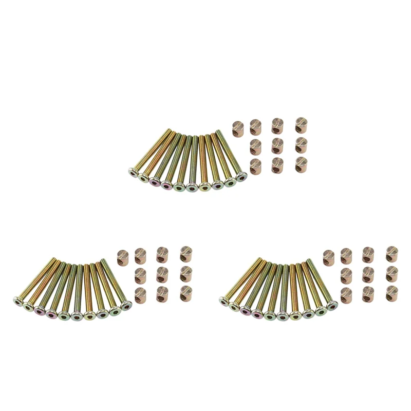 LBER 30X Hex Socket Head Cap Screws Bolts Furniture Bolt With Threaded M 6 X 55 Mm Barrel Nuts