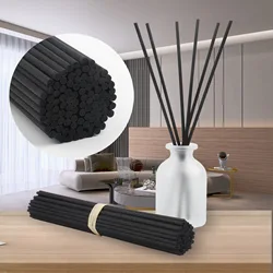 500PCS 3/4/5MM X L40/35/30/22/19CM Premium Black Fiber Diffuser Sticks ,Rattan Reed Sticks For Fragrance Top Quality