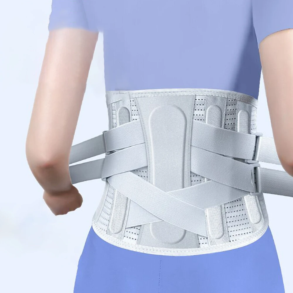 

3D-бионический бандаж для позвоночника с поясничной поддержкой - пояс для облегчения боли в пояснице для грыжи межпозвоночного диска, тяжелый лифтинг для женщин и мужчин