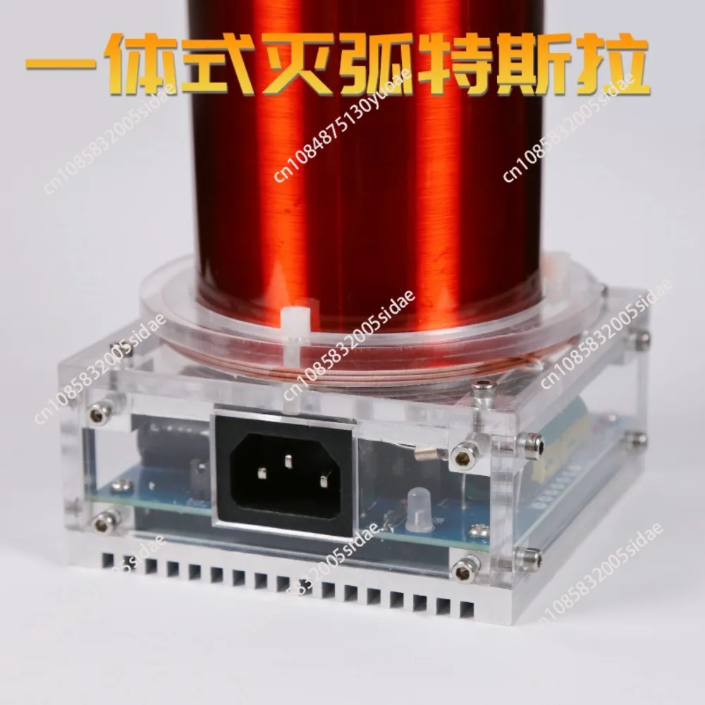 AC110-240V SSTC Music Tesla Coil DIY Finished High Frequency Generator 250W Arc Length 20cm Ignition Lightning Model