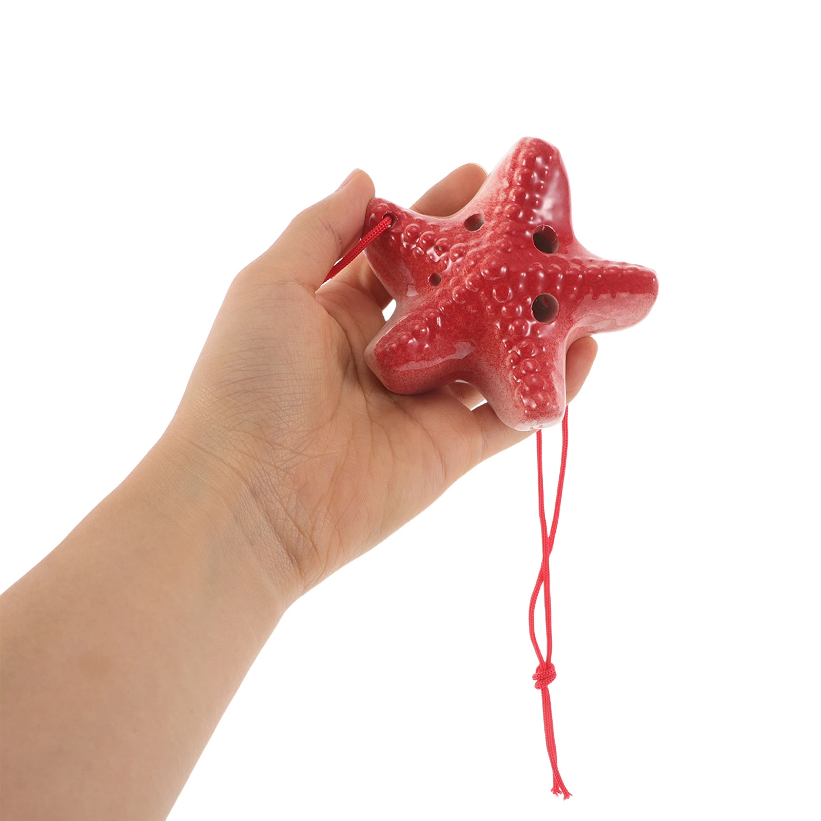 

Six Hole Ocarina C Unique Ocean Star Design Bright Colors Easy Portable Fun Anywhere Beginner Ocarina Ceramic Wind