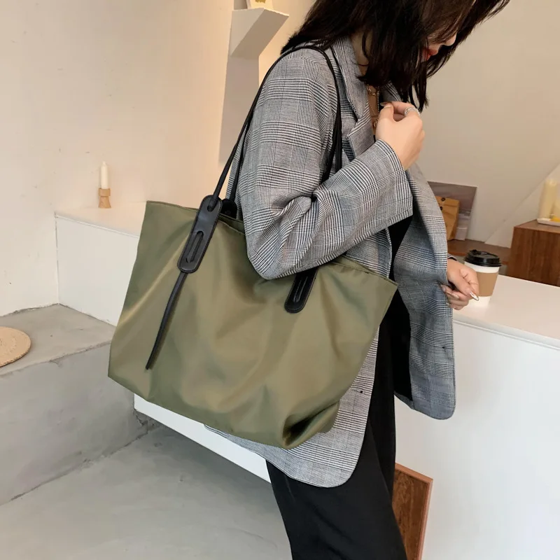 Large Capacity Canvas Women Tote Bags Fashion Female Shoulder Bag Commuting Carrying Bag Casual Designer Handbag Shopper Bag