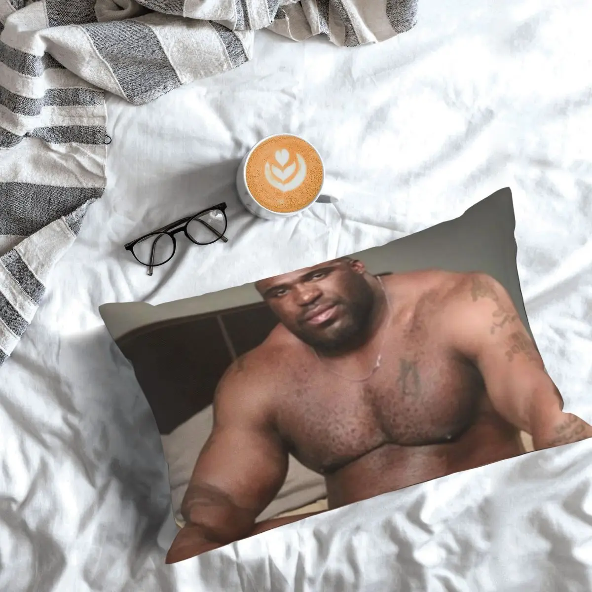 Big Dick Black Guy Meme Barry Wood Rectangle Pillowcase Cushion Cover Decorative Bedroom Bed Home Comfort Throw Pillow