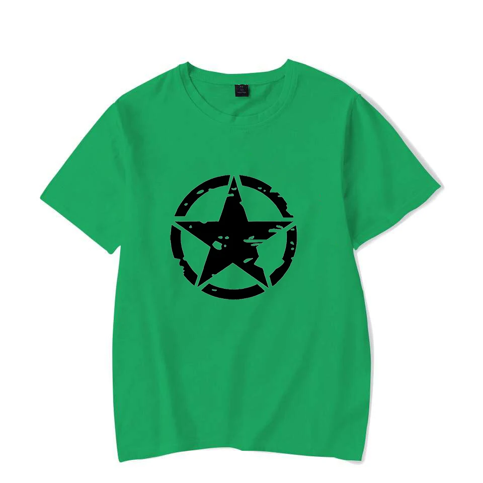 Short Sleeve and Round Neck T-shirt for Men Women Comfortable Clothing Top Star Logo Printed Graphic Outside Couple's T-shirts