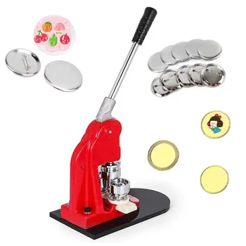 forKM Hot Selling Easy-to-Operate DIY Craft Print Multicolor Sublimation Badge Machine Pin Press Printing Home School Use