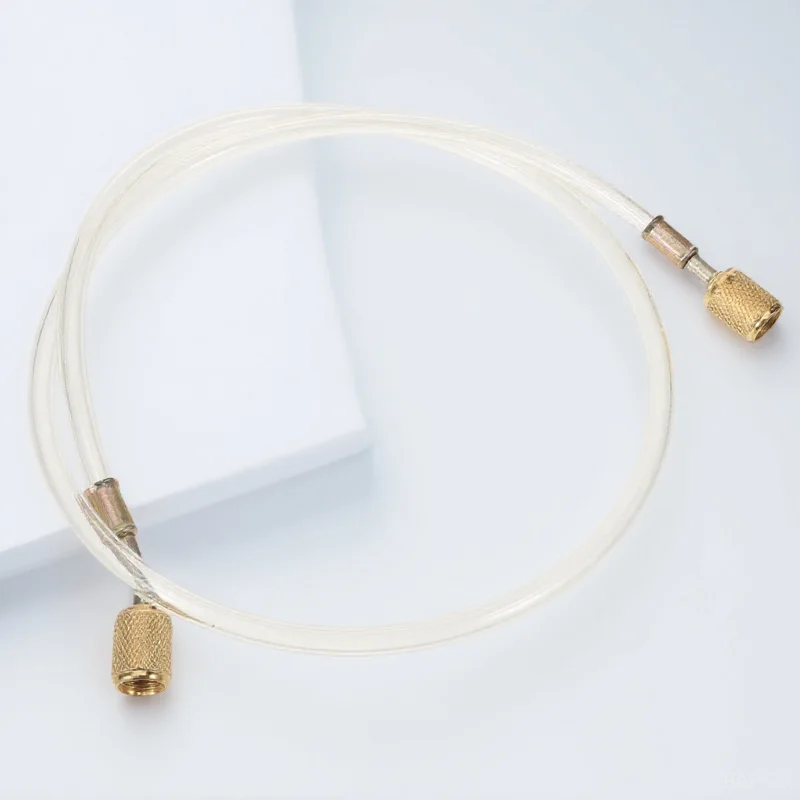 خرطوم شحن مبردات 90 سم ملحق سيارة لتكييف الهواء متين ومقاوم للضغط العالي متوافق مع R134