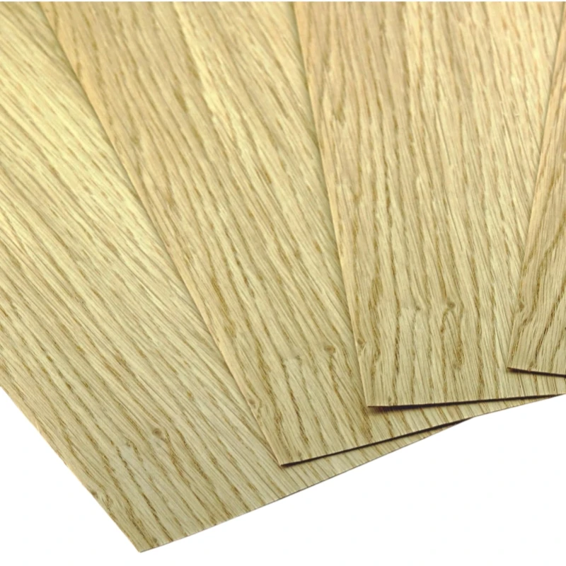 American White Oak Veneer Chips x 18PCS, Thickness 0.4mm Approx, Suitable for Model Making and Crafts, Untreated Wood Sheets.