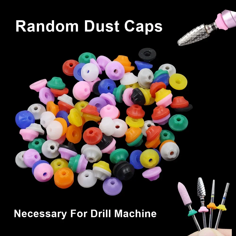 10/20/50/100 قطعة جودة سيليكون مسمار الغبار سدادات 3/32 "عرقوب مثقاب يغطي ، E-ملف مكافحة الغبار قبعات ، مسمار أداة الملحقات ، #1