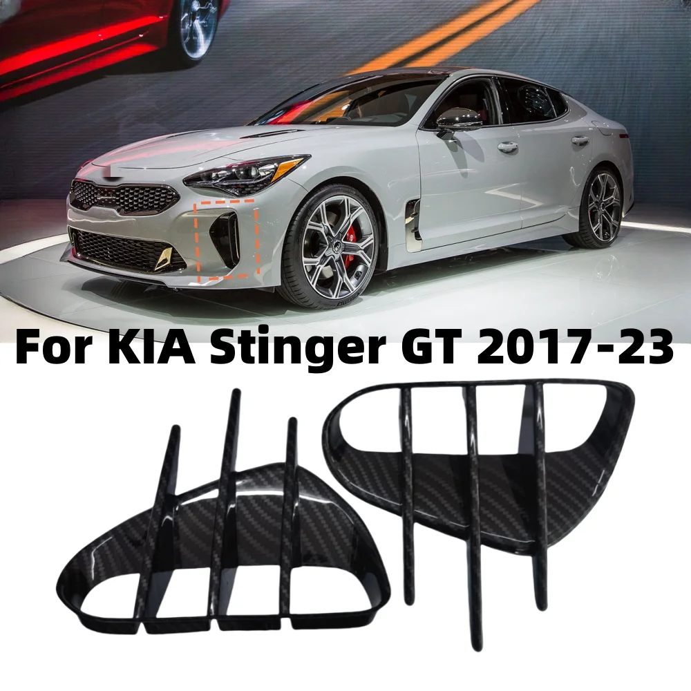 

For KIA Stinger 2017 2018 2019 2020 2021 2022 2023 2024 2023 Bumper Grill Front Bumper Trim Fender Vent Hole Cover Body Kit