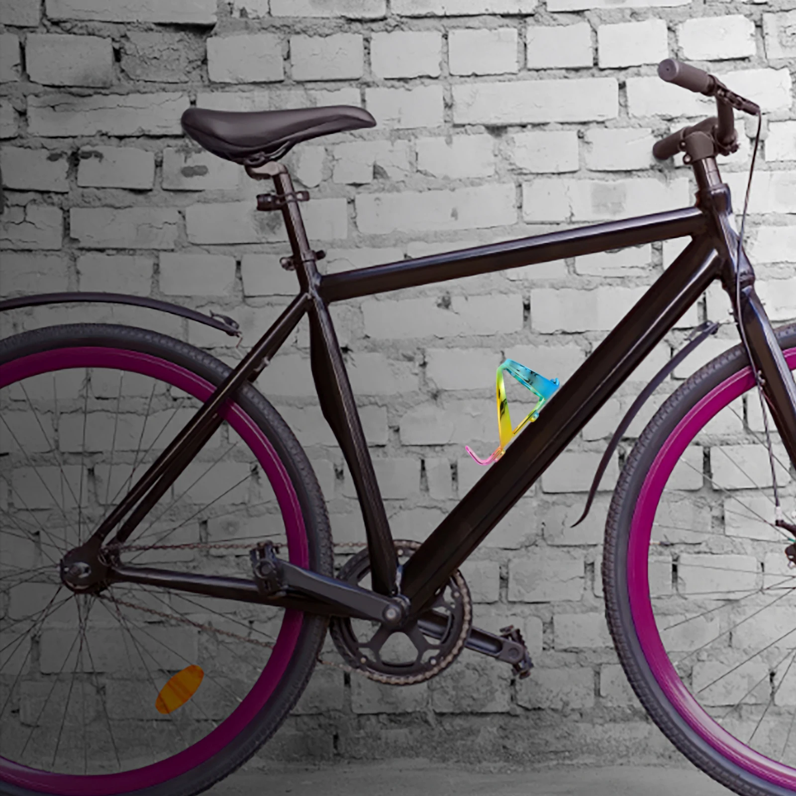 

Professional Mountain Bike Water Bottle Rack Stable Kettle Holder Electroplating Design Cycling Accessory Bike Kettle Holder