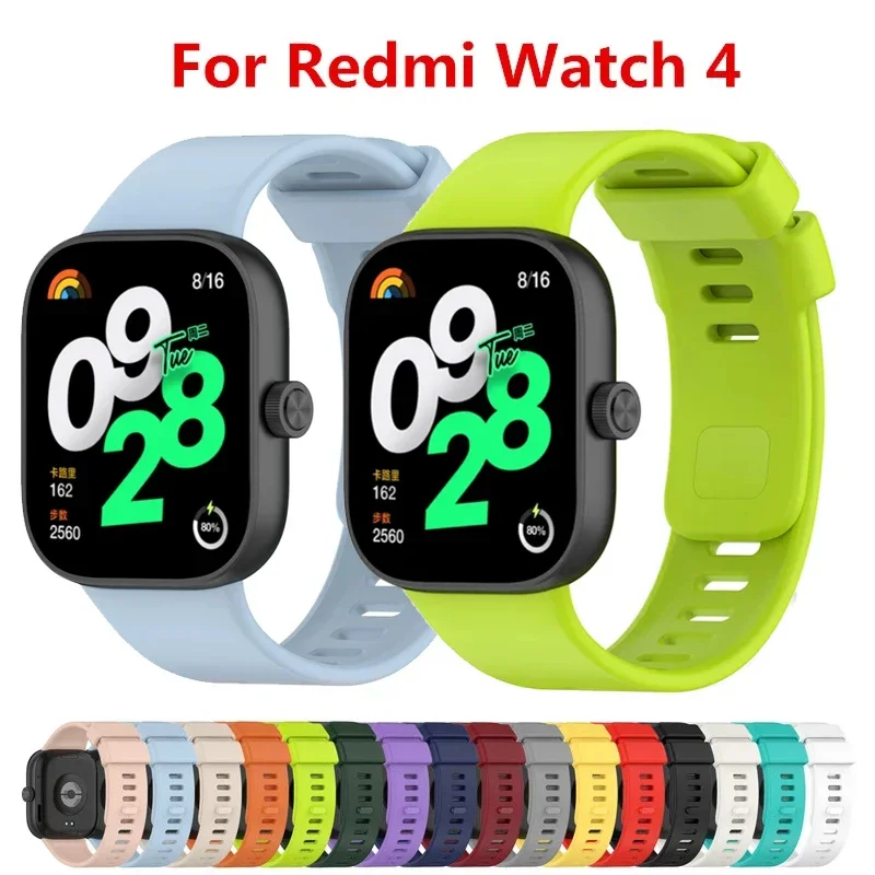 Ремешок силиконовый для Xiaomi Mi Band 8 Pro, сменный спортивный браслет для смарт-часов Redmi watch 4, оригинал