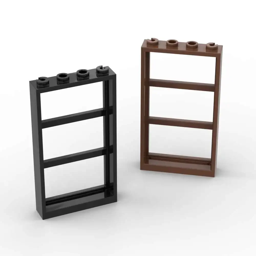 MOC 10 STKS Deel Bricks 57894 Venster 1x4x6 Bouwstenen Onderdelen Set Met 3 Panes Huis Monteren DIY Speelgoed Kinderen Verjaardagscadeautjes
