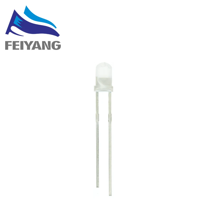 Produktbild von 10 Stück 3mm Duo-LED Rot-grün, Diffus, 3-polig, 19 Mcd, 75° – Für Elektronik-Basteleien & Prototypen