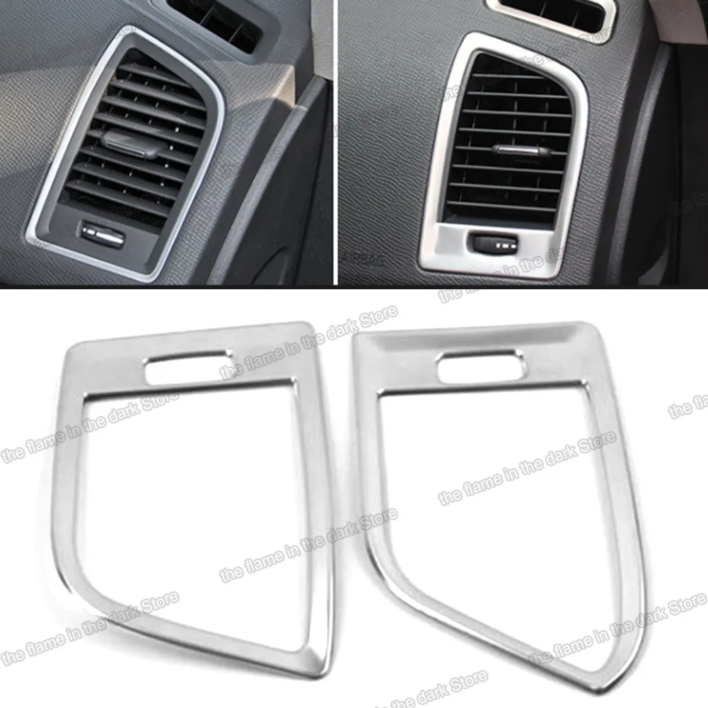 

2 pcs/set car dashboard Air Vent Outlet Trim For Volvo XC60 2009 2010 2011 2012 2013 2014 2015 2016 2017 2008 2007 accessories