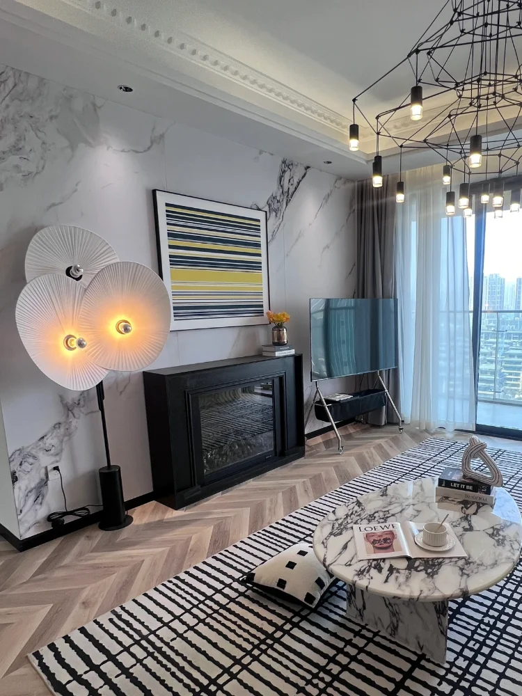 Postmodern Design Floor Lamp Nordic Living Room Sofa Standing Light Retro Creative Home Bedroom Decorative Light LED Lighting