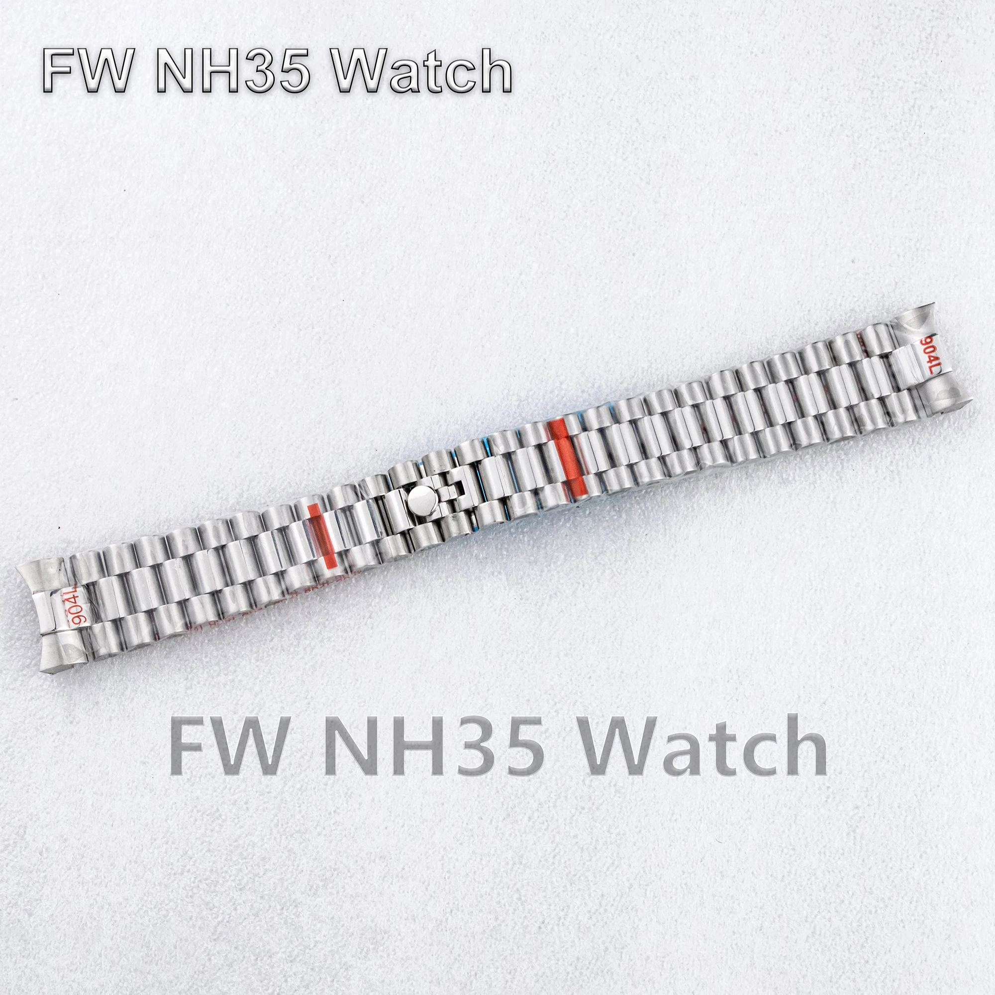 20mm Watch Strap Solid 316L Stainless Steel President Watchband for Datejust Watch Accessories Silver Gold Rose Bracelet