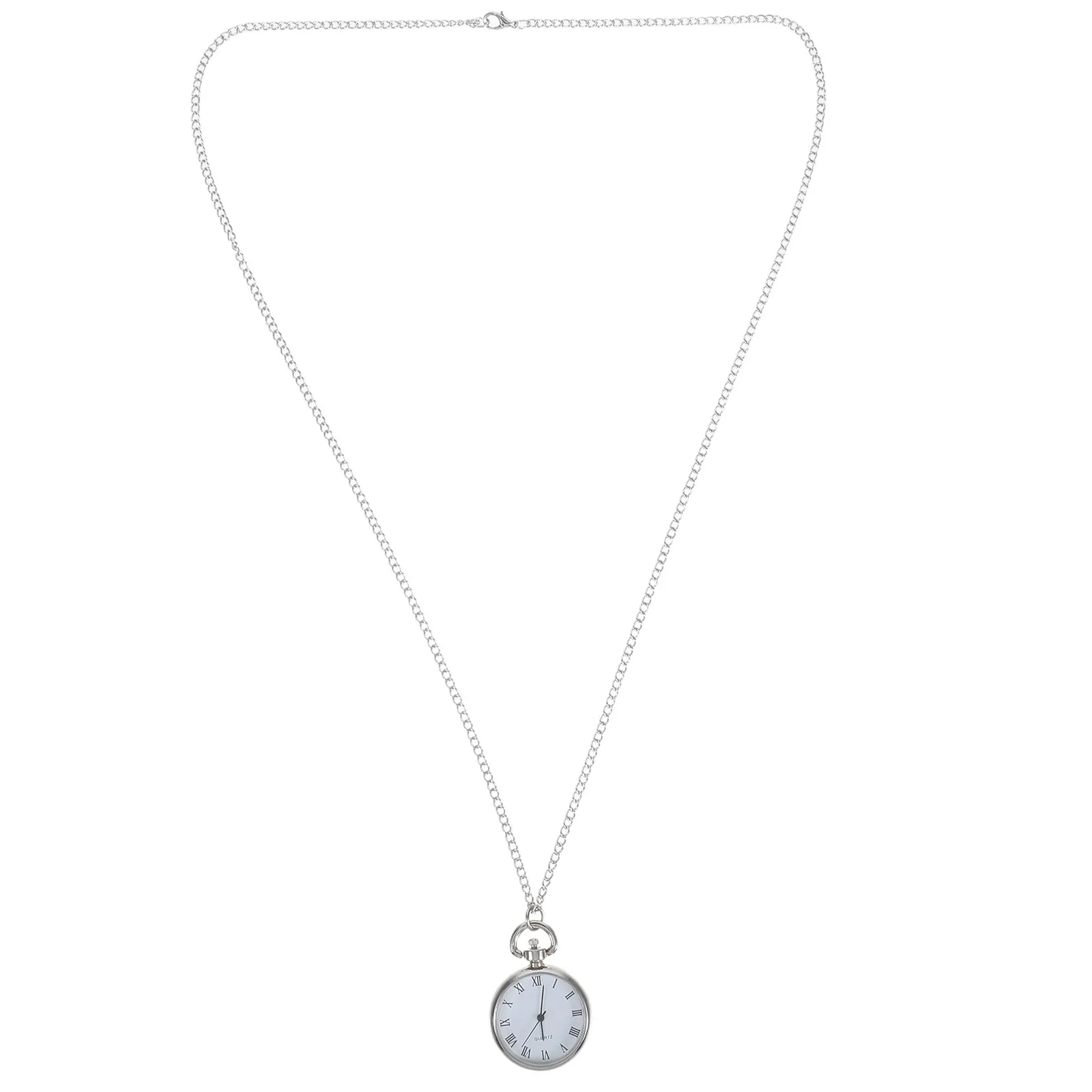 

Hanging Pocket Watch Alloy Watches for Men Choker Necklace Women Pendant and Chain