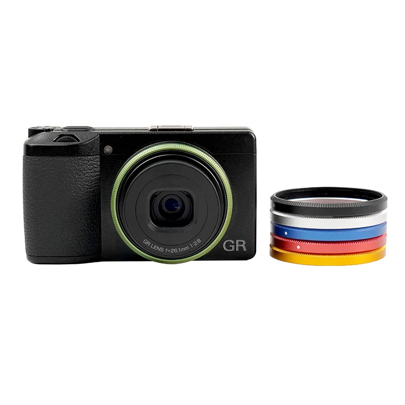 Aluminium Alloy Lens Decoration Ring Cap Replacement for Ricoh GR II GR2  Multi Colours Stylish Camera Lens Bezel Protector Ring view 5
