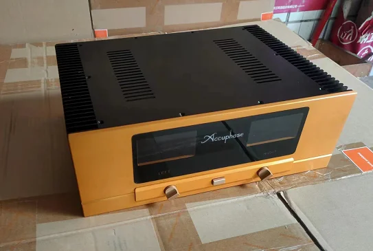Accuphase All aluminum amplifier chassis / Preamplifier case VU meter AMP Enclosure DIY box with heatsink on both side