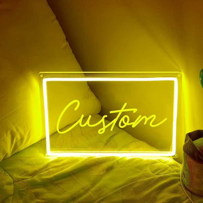 Custom Neon Sign Big Size LED Neon Light Wall Decor for Home Business Events Customizable Neon Name Signs for Room Decoration