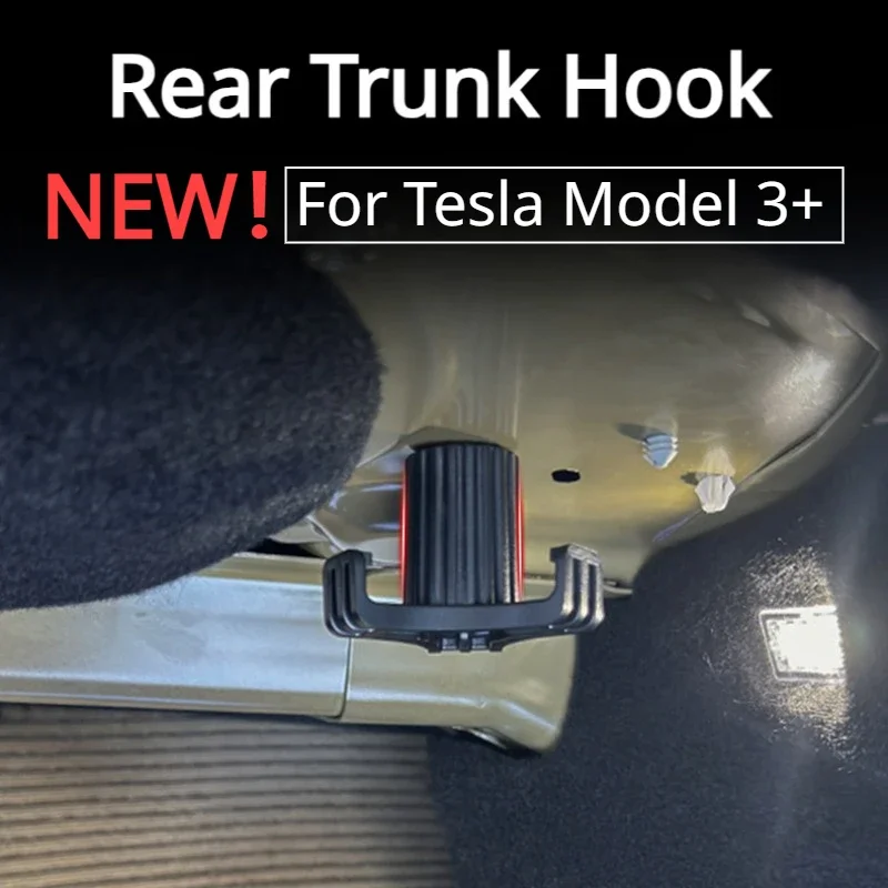 

Trunk Hook for Tesla Model 3+ Rear Bag Hanger Holder Practical Durable Bearing Exceeds 20kg Model3 New Model3 Highland 2021-2024