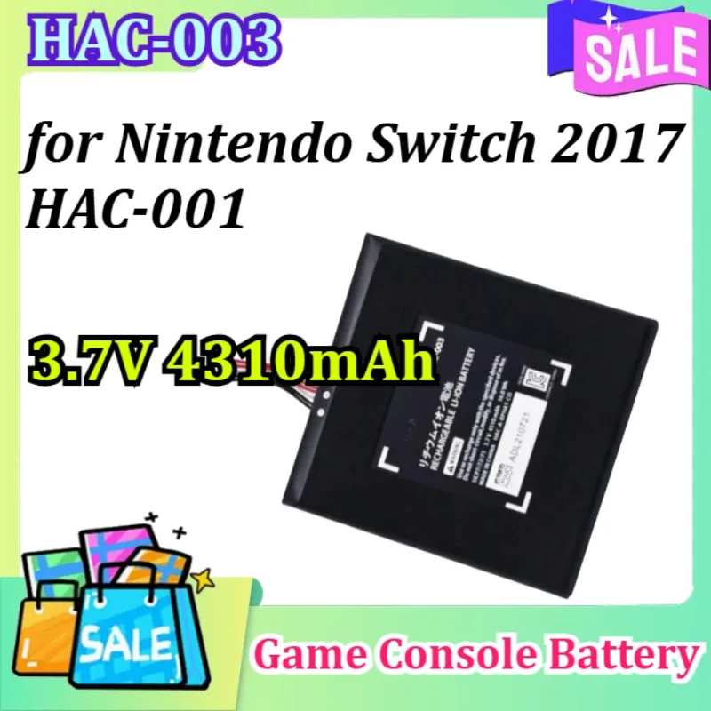 

New 3.7V 4310mAh HAC-003 HAC 003 for Nintendo Switch 2017 HAC-001 Internal Upgrade High Quality Game Console Battery