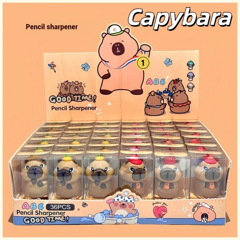 

Креативная точилка для карандашей «Капибара», милые ручные студенческие канцелярские принадлежности, школьные принадлежности, награды учителю, оптовая продажа, подарки на день рождения