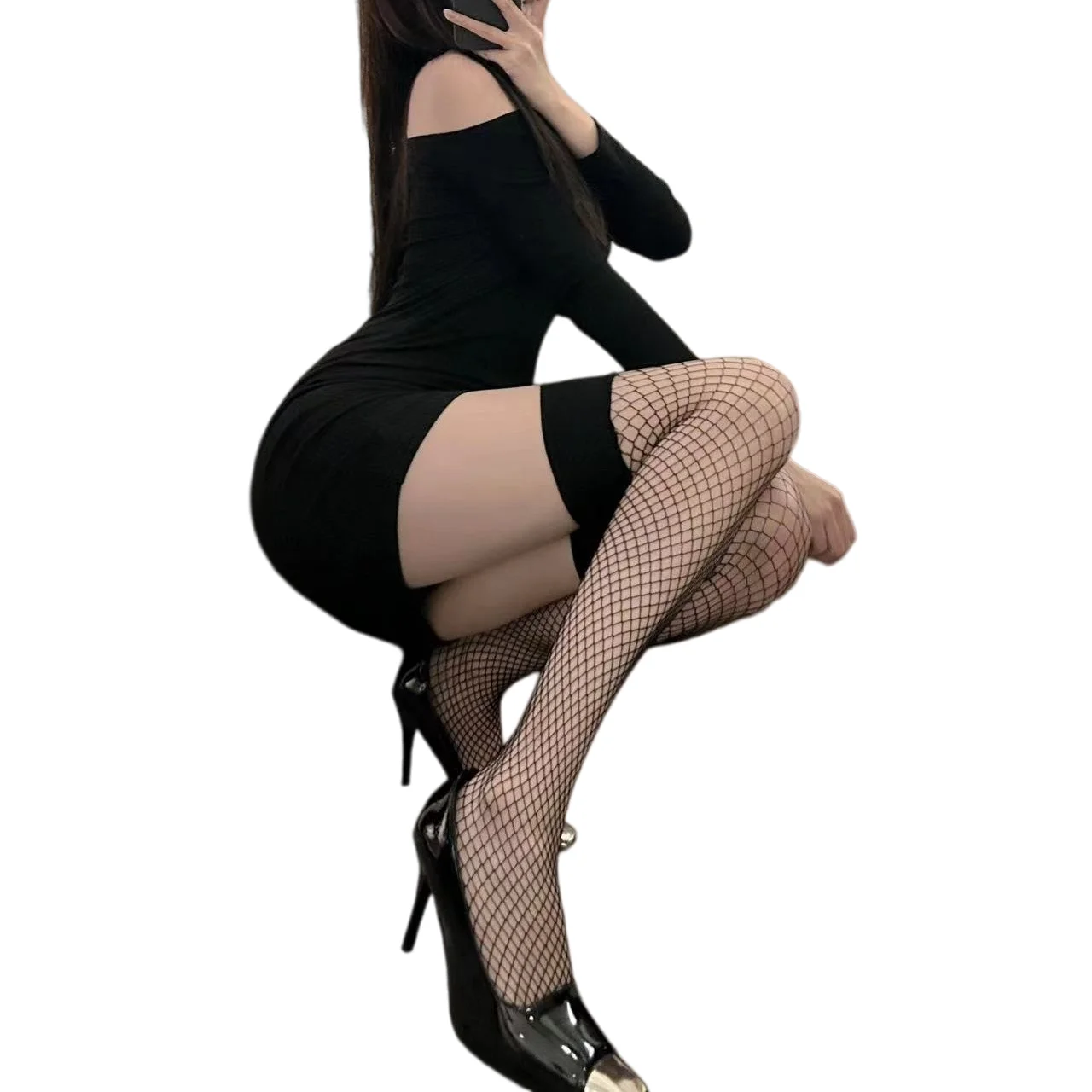 

The New Style of Ladies' Atmosphere, Sensual Stockings, Pure Desire, Red Contrast Color, Red-rimmed Stockings, Sexy Stockings
