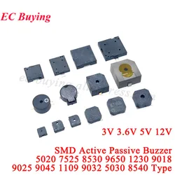 10pcs SMD Buzzer 5020 7525 8530 9650 1230 9032 3V 3.6V 5V Magnetic MINI Active Passive Piezo Buzzers Loudspeaker Electronic Kit