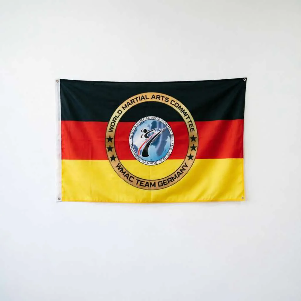 WMAC Team Germany Flag Banner World Martial Arts Committee Gym Dojo Sports Hall Wall Display Decoration
