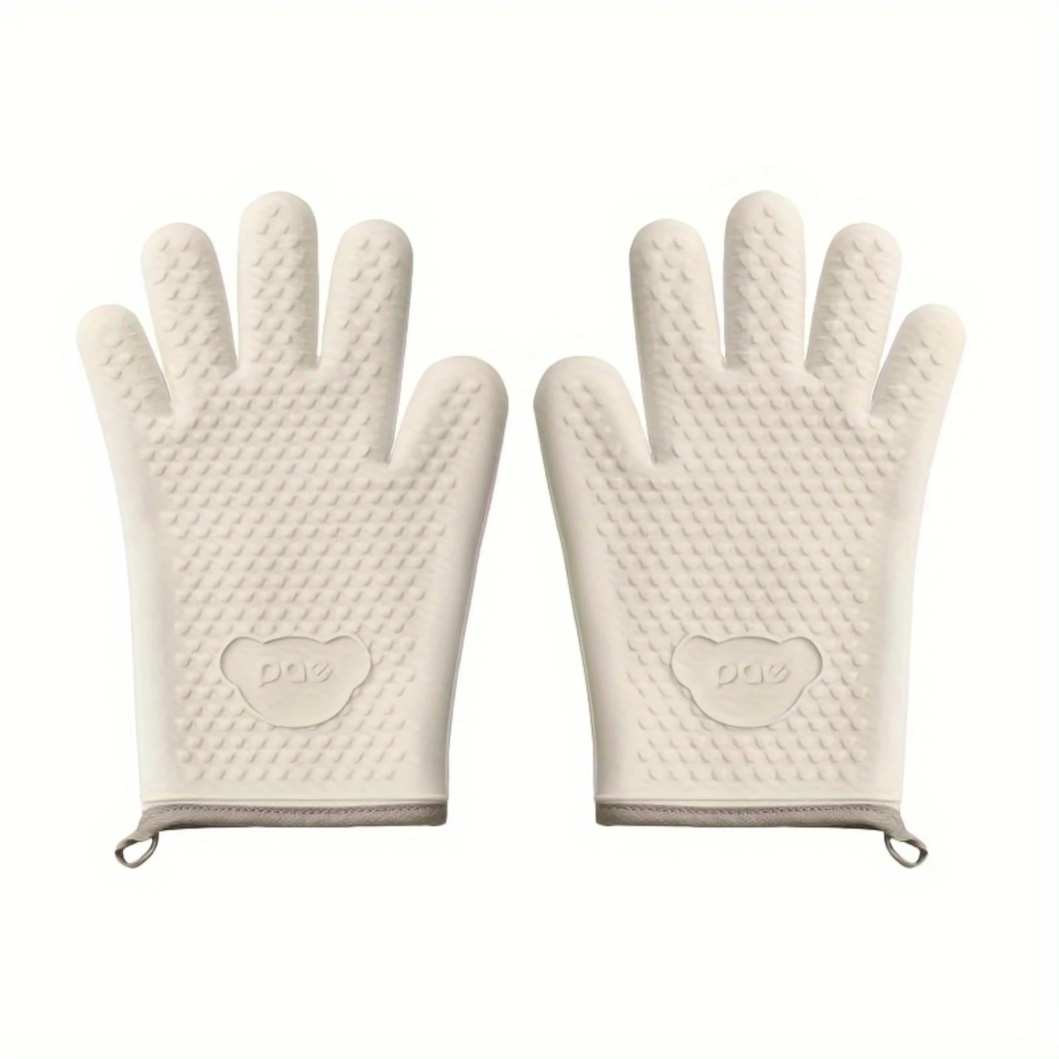 JUJIN Guantes de barbacoa de silicona resistentes al calor, impermeables, tamaño universal, 2 piezas, protector de dedos de dedal, protector para hervir leche