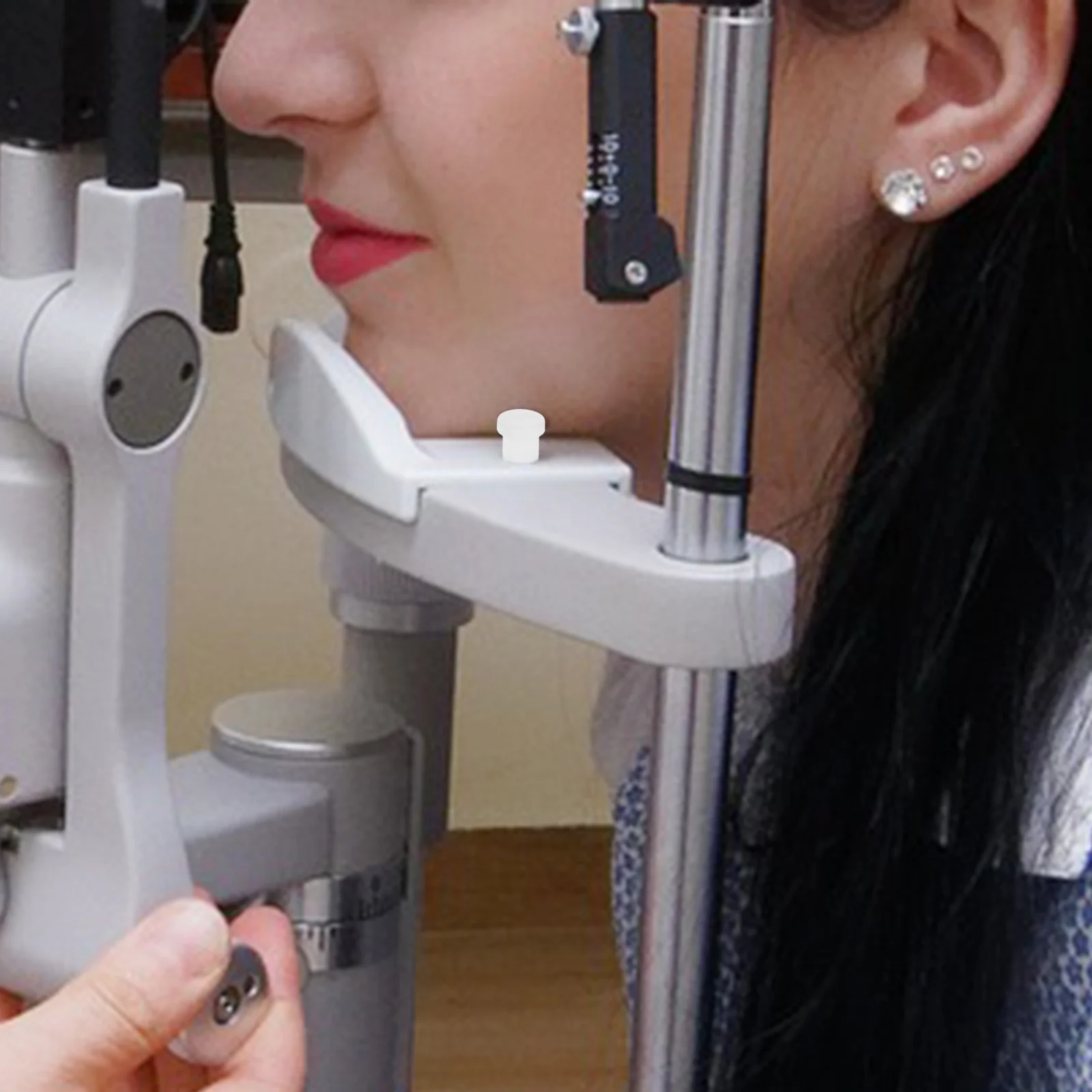 

1Pair Optical Chin Rest Paper Pin Reliable Sanitary Safety Plastic Pins for Optical Shops Hospitals and School Supplies