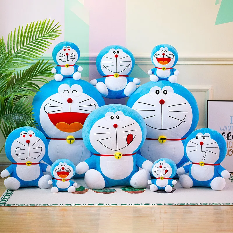 Doraemon 70cm Kawaii Plush Toy Stand By Me Cute Stuffed Plushie Doll Cartoon Cat Animal Sofa Bed Pillow Toy Christmas Gifts Toys