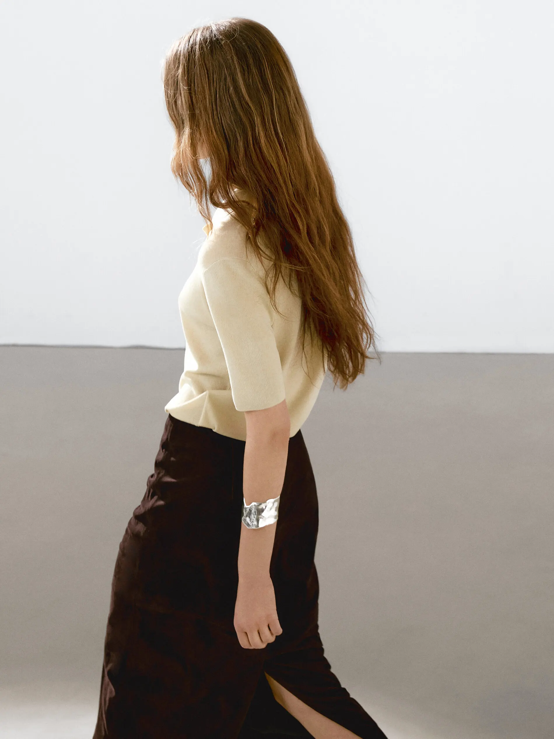 Ethereal MD 2025 massidutti autunno nuovo stile della moda femminile Camicia POLO lavorata a maglia a maniche corte leggera stile pendolare