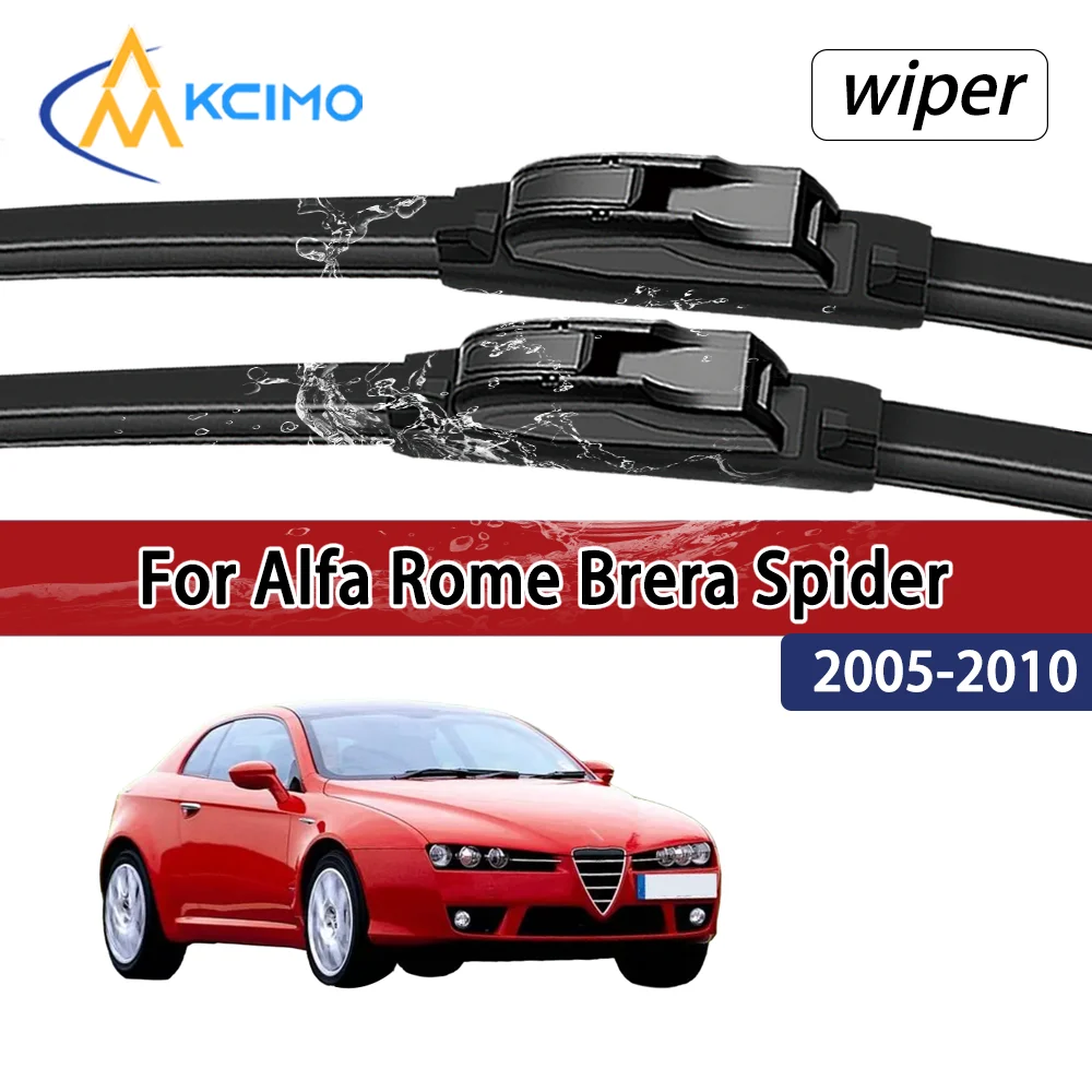 

For Alfa Romeo Brera Spider 939 2005-2010 Compatible Durable Silent Front Wiper Blades Car Windscreen Auto Window Accessories