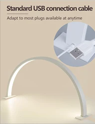 Nail lamp half moon U-shaped nail art home beauty lamp beauty salon desktop nail simple LED office desk lamp