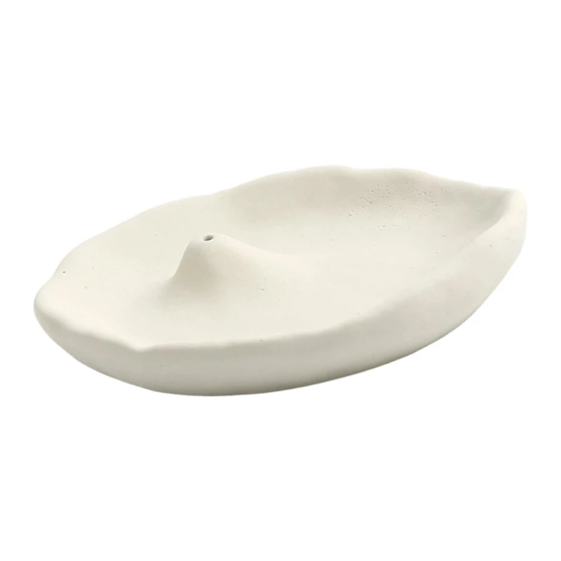 Synthetic Stone Petal Burners Tray with a Raised Center for Cones and Use in Bedroom, Study, Tea Room, or Office JOMD