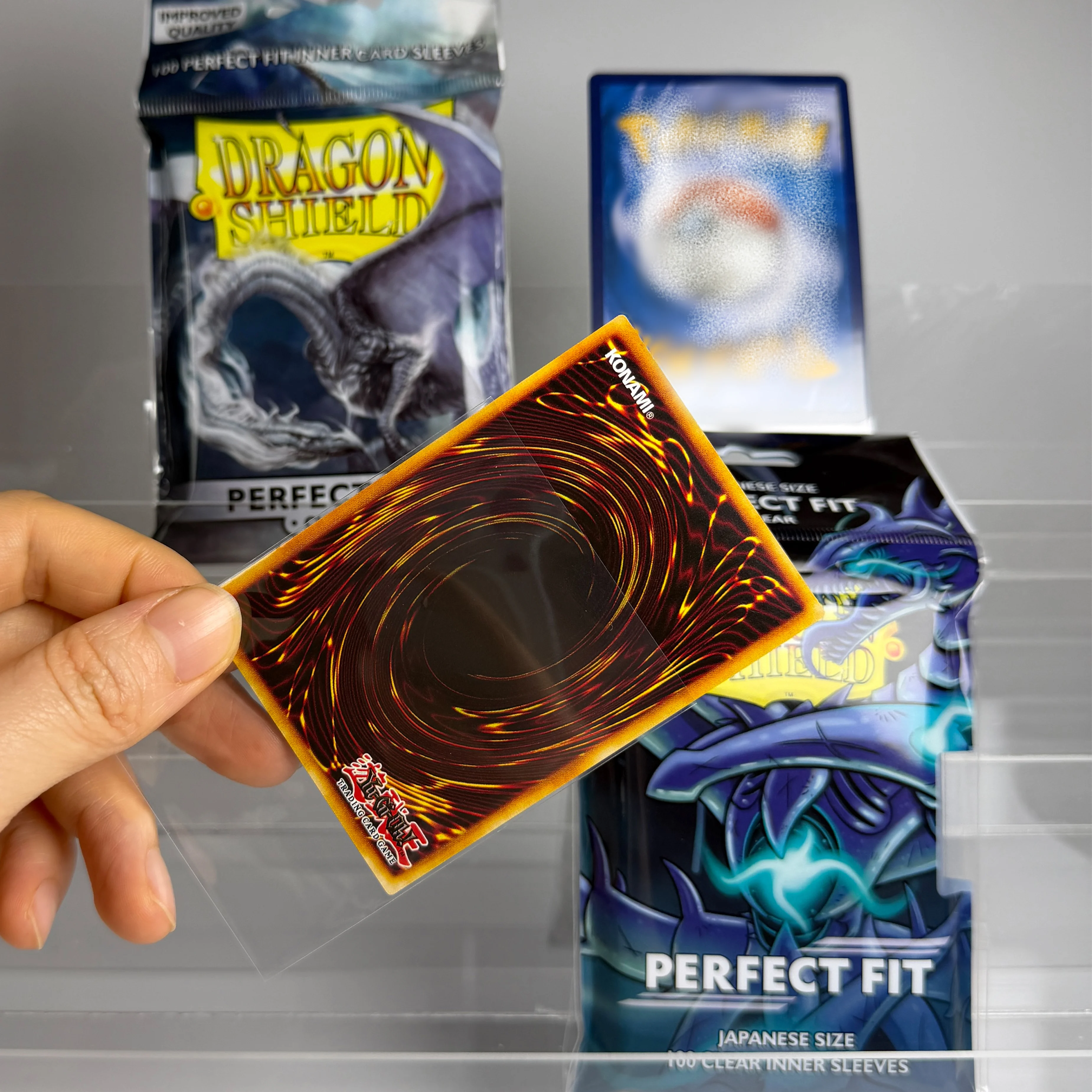 

Improved Quality Dragon Shield 100ct Perfect Fit Clear Card Sleeves, Anti-Bend for Standard/Japanese Size Foil Card Collection